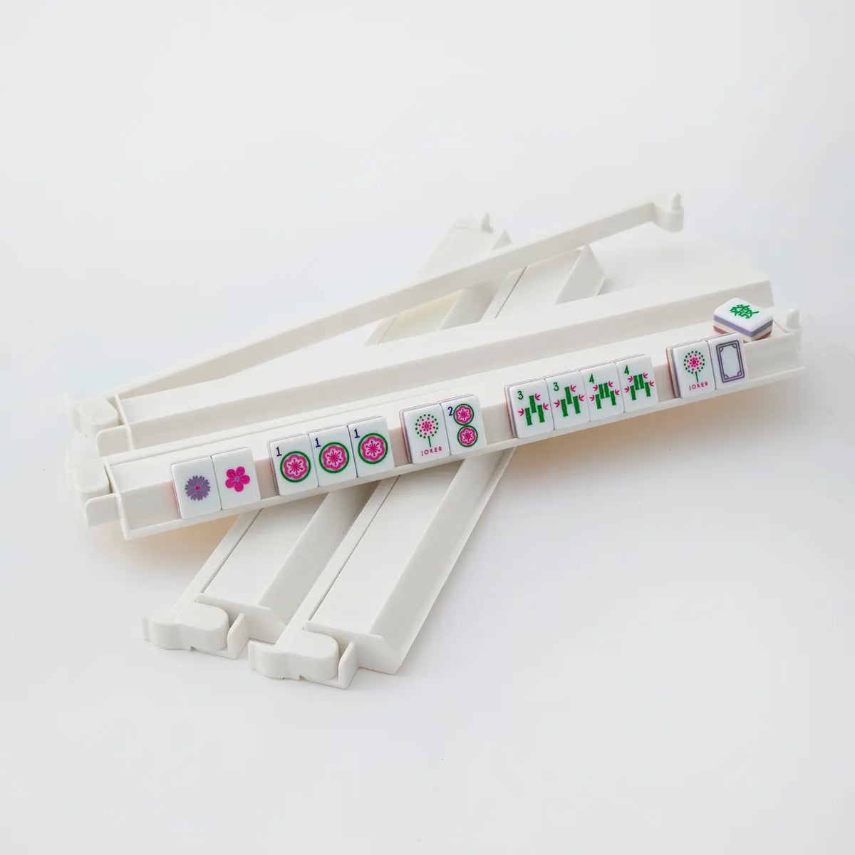 White Acrylic Rack & Pusher Set