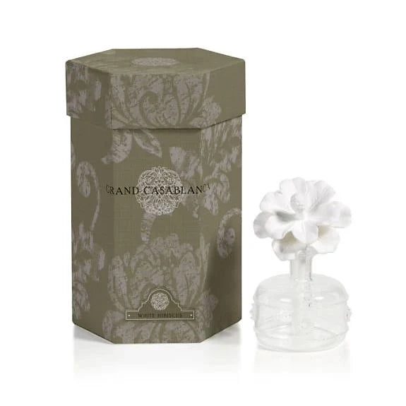 Mini Grand Casablanca Porcelain Diffuser-White Hibiscus