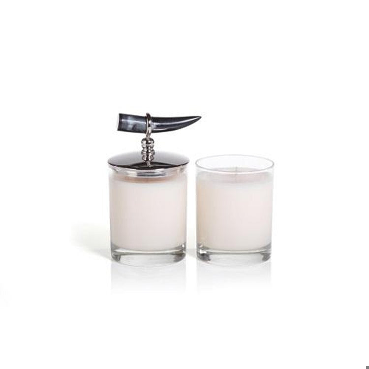 Cote d Ivoire Scented Candle w/ Horn Lid - Cedar